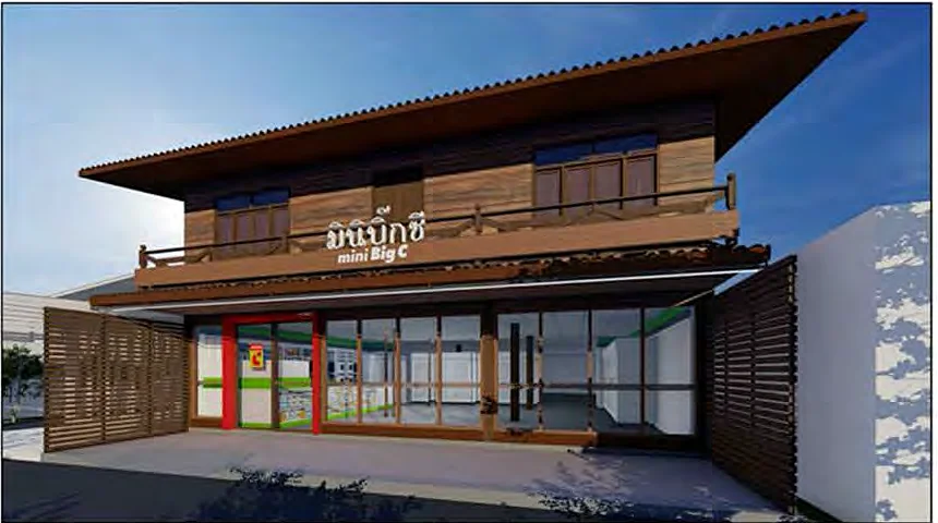 Mini Big C conversion of a heritage timber building, Chiang Khan — photo 4