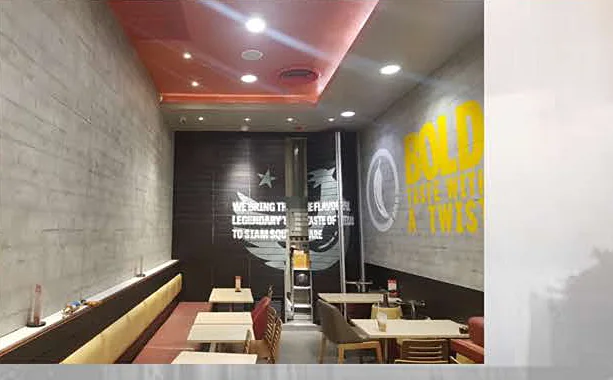 Texas Chicken interior fit-out, Siam Kit building — photo 4
